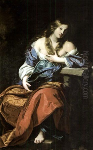 Marie Madeleine Repentante Oil Painting by Nicolas Regnier