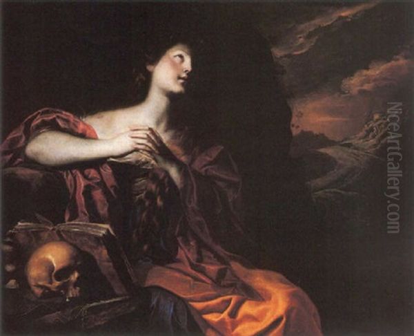 Maddalena Penitente Oil Painting by Nicolas Regnier