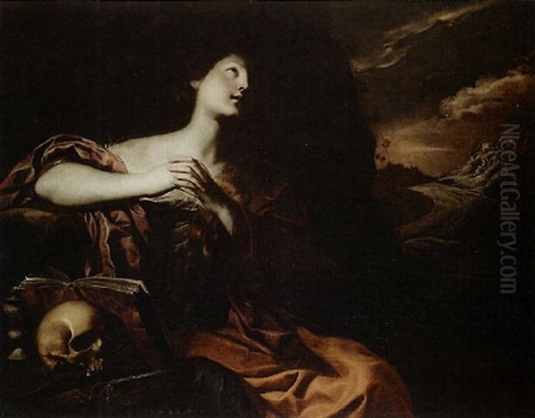 Maddalena Penitente Oil Painting by Nicolas Regnier