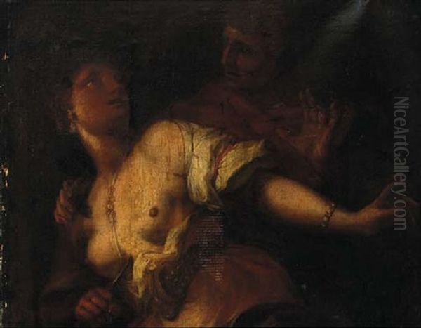 The Rape Of Lucretia Oil Painting by Nicolas Regnier