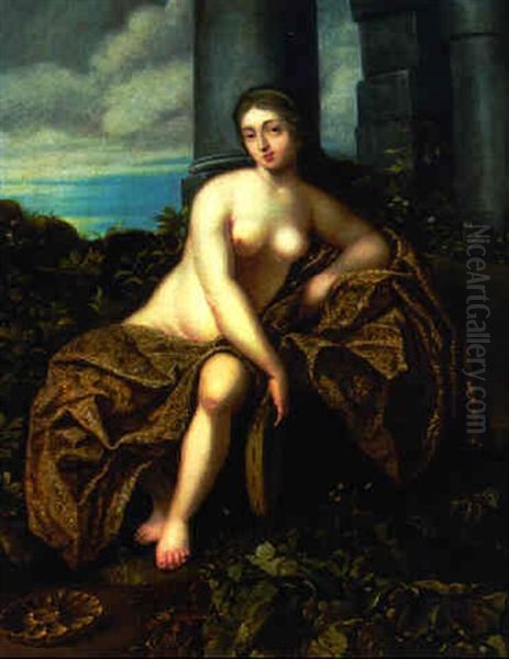 A Maenad Oil Painting by Nicolas Regnier