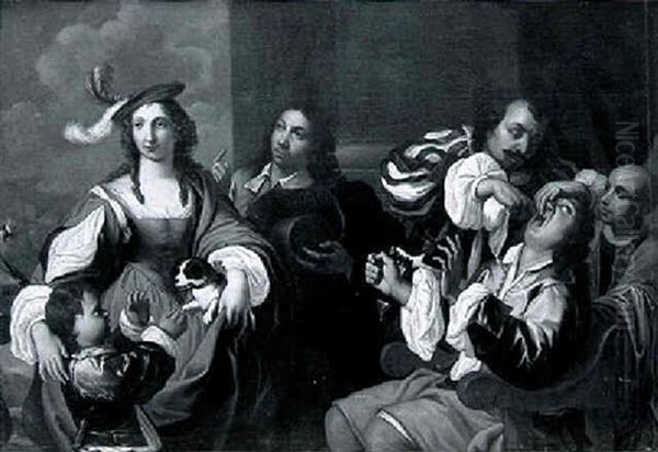 L'arracheur De Dent Oil Painting by Nicolas Regnier