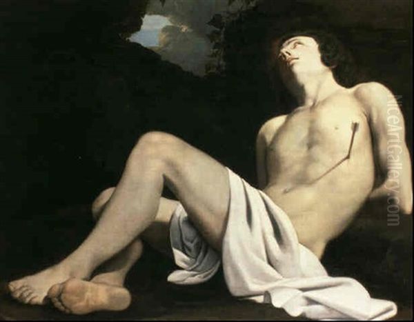 St Sebastian Oil Painting by Nicolas Regnier