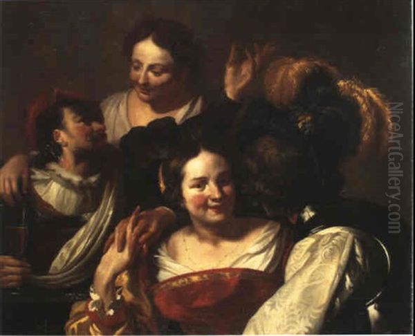 La Joyeuse Compagnie Oil Painting by Nicolas Regnier