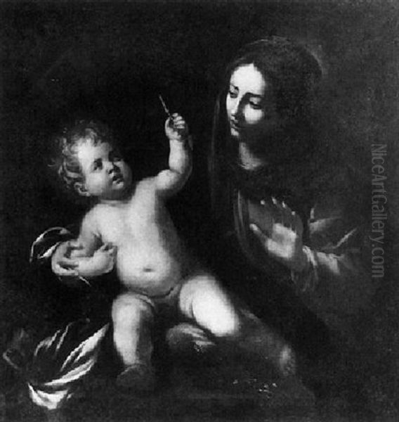 The Madonna And Child Oil Painting by Nicolas Regnier