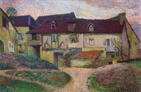 Farmhouse, Namur Oil Painting by Dario de Regoyos