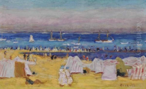 La Plage Oil Painting by Pierre Bonnard