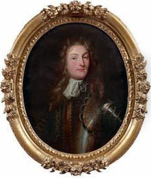 Portrait De Louis De Bourbon, Prince De Conde Dit Monsieur Le Duc Oil Painting by Jean Baptiste Henri Bonnart