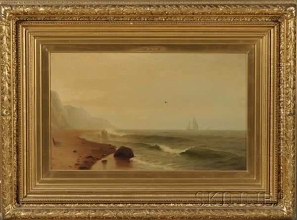 Coastal Seascape Oil Painting by Frank Knox Morton Rehn