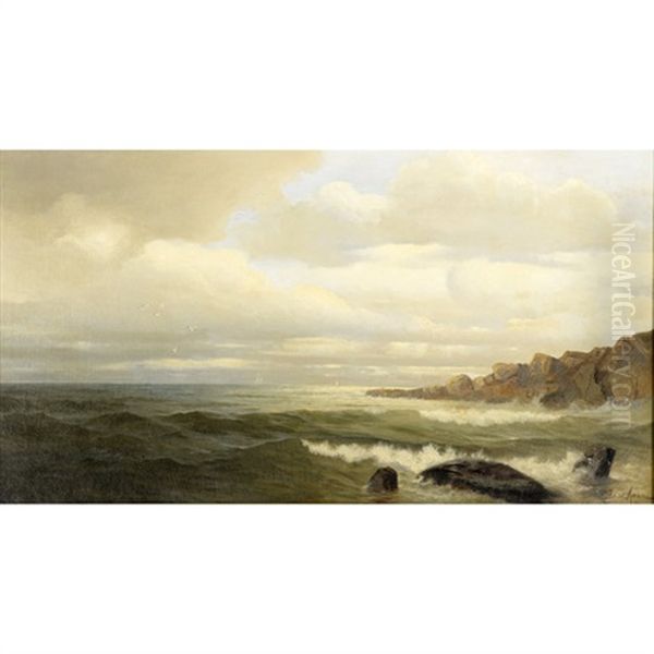 Early Morning, Coast Of Maine Oil Painting by Frank Knox Morton Rehn