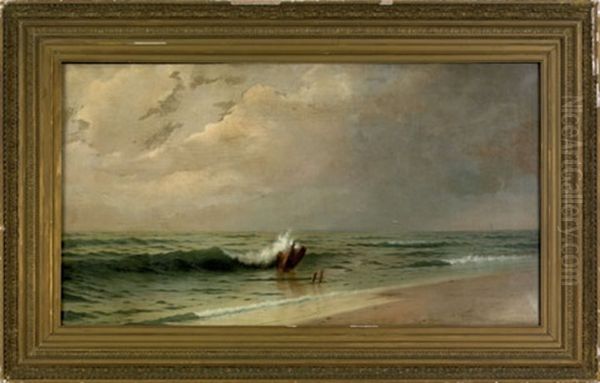 Coastal Scene Oil Painting by Frank Knox Morton Rehn