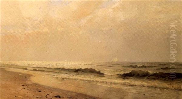 Long Beach, New York Oil Painting by Frank Knox Morton Rehn