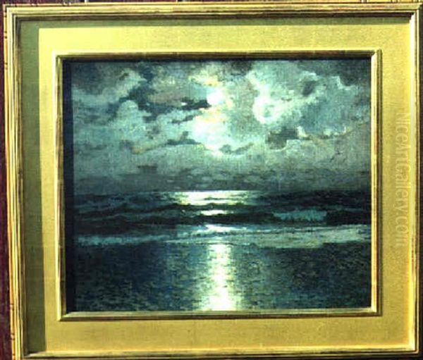 Moonlit Seas Oil Painting by Frank Knox Morton Rehn