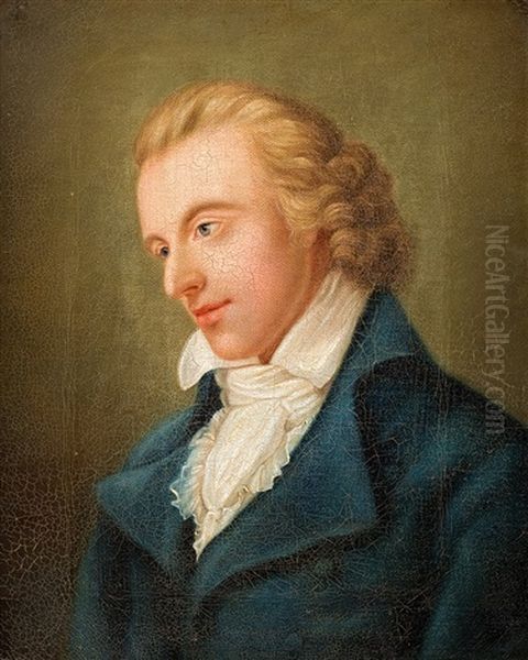 Portrat Friedrich Schillers Oil Painting by Ludovike von Reichenbach