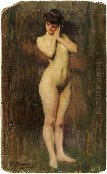 Femme Nue Songeuse Oil Painting by Pierre Bonnaud