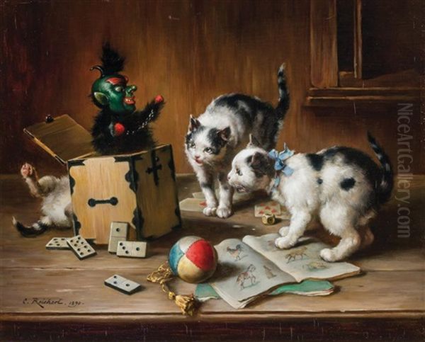 Jack In The Box Oil Painting by Carl Reichert