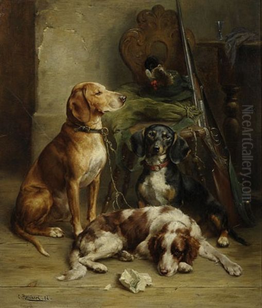 Vor Der Jagd Oil Painting by Carl Reichert