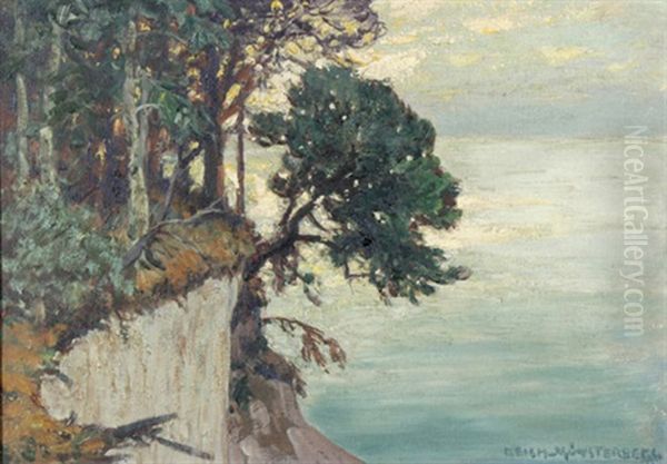 Ostseekuste (usedom?) Oil Painting by Eugen Reich-Muensterberg