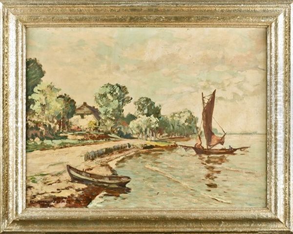 Seelandschaft Oil Painting by Eugen Reich-Muensterberg