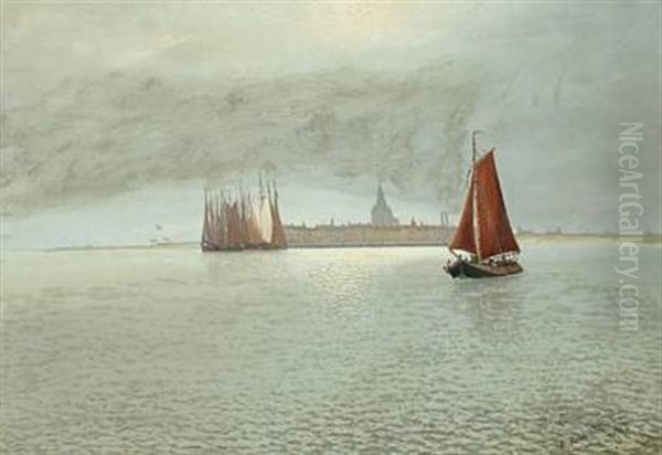 Coastal Scenery At Schelde, Holland by Alexander Reich-Staffelstein