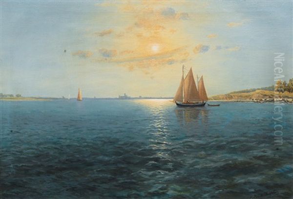 Sailing Boats In Morning Light by Alexander Reich-Staffelstein