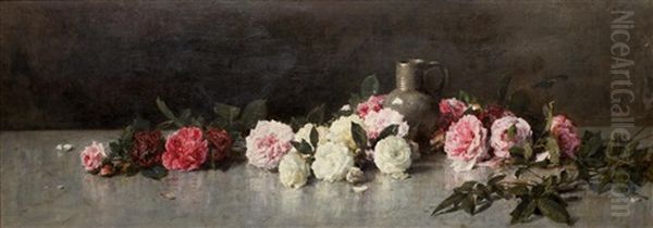 Roses Oil Painting by George Reid