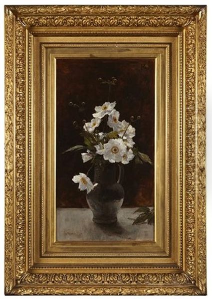 White Still Life Oil Painting by George Reid