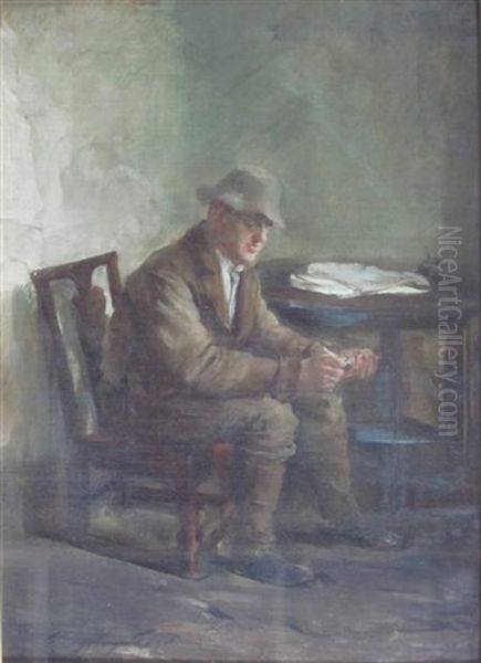 A Moments Rest Oil Painting by George Ogilvy Reid