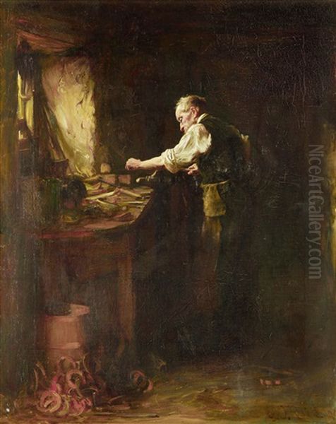 The Blacksmith Oil Painting by George Ogilvy Reid