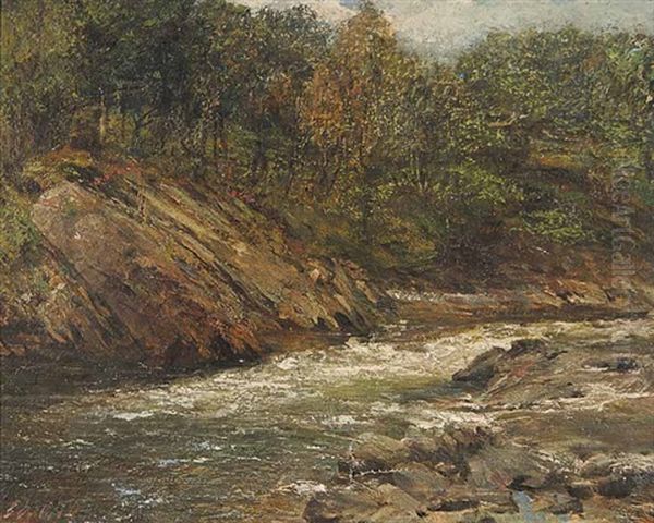 Untitled (summer Stream) Oil Painting by George Ogilvy Reid