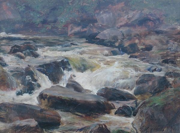 In Glen Affric Oil Painting by George Ogilvy Reid