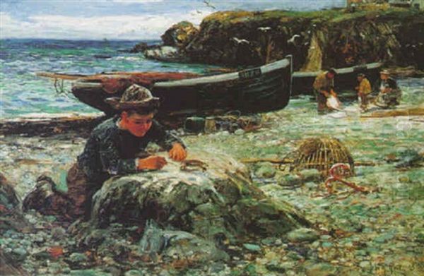 A Little Crab, Cornwall by John Robertson Reid