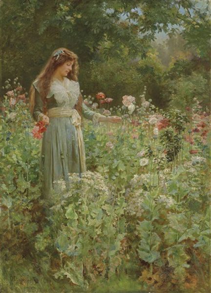 Gathering Poppies by Robert Payton Reid