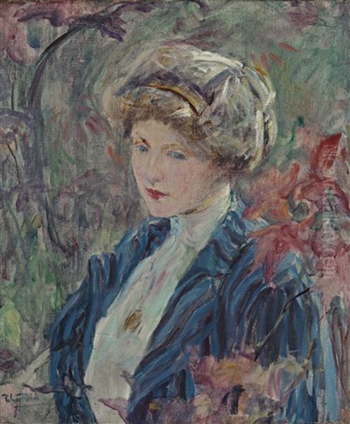 Portrait Of A Lady Oil Painting by Robert Payton Reid