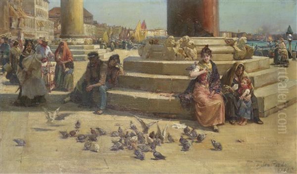 Under The Winged Lion Oil Painting by Robert Payton Reid