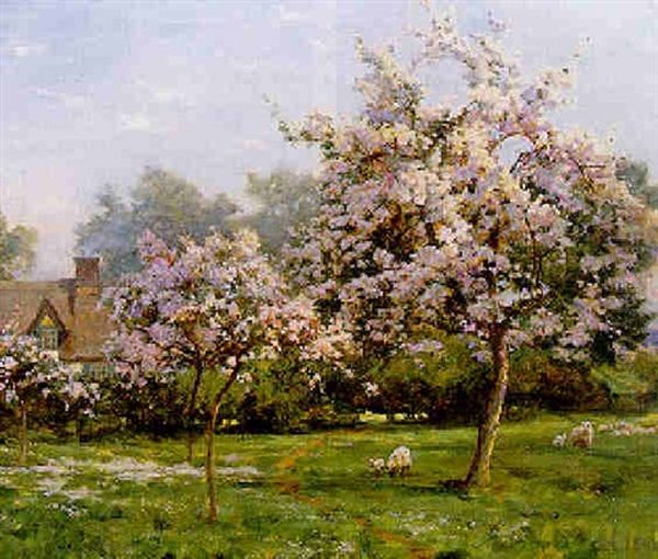 Springtime Oil Painting by Robert Payton Reid