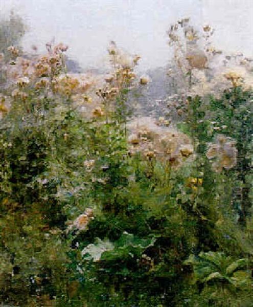 Thistledown Oil Painting by Robert Payton Reid