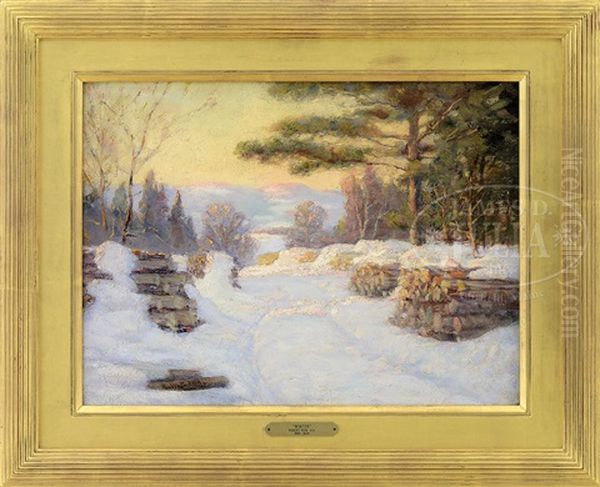 Winter Oil Painting by Robert Reid