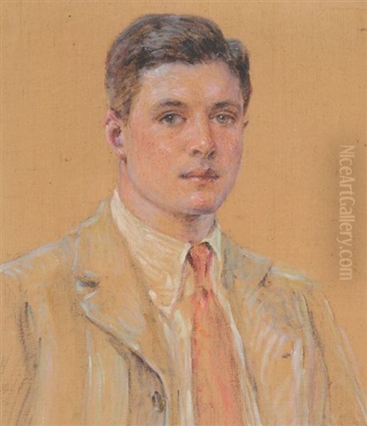 Portrait Of A Young Gentleman Oil Painting by Robert Reid