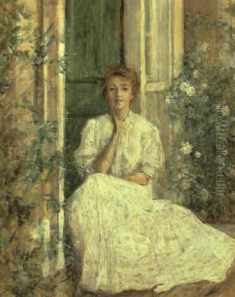 The Green Door Oil Painting by Robert Reid