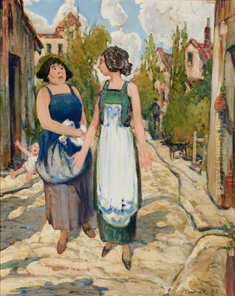 Acidulous And Credulous, Alternatively Titled, The Gossips by Charles Reiffel