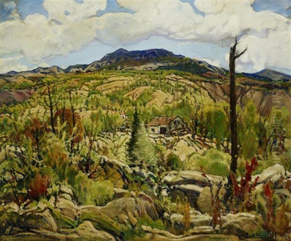 Homesteader's Ranch, Southern California Oil Painting by Charles Reiffel