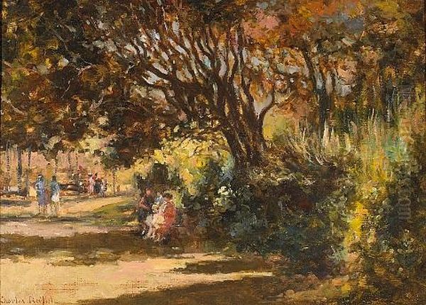 An Afternoon In The Park Oil Painting by Charles Reiffel