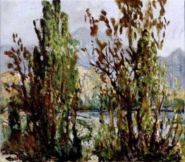 Mountain Lake (cuyamaca) Oil Painting by Charles Reiffel