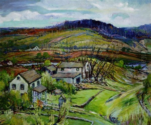 The Old Reservoir Oil Painting by Charles Reiffel