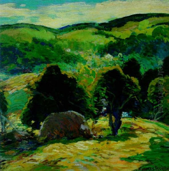 Springtime In The Hills Oil Painting by Charles Reiffel