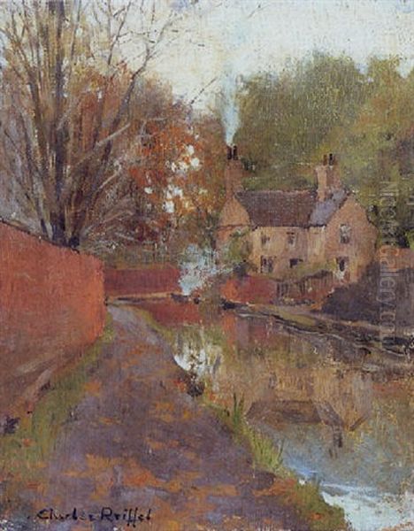 The Canal Oil Painting by Charles Reiffel