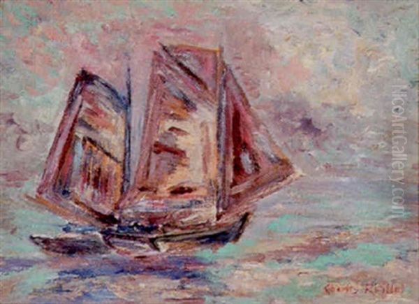 Sailing Scene Oil Painting by Charles Reiffel