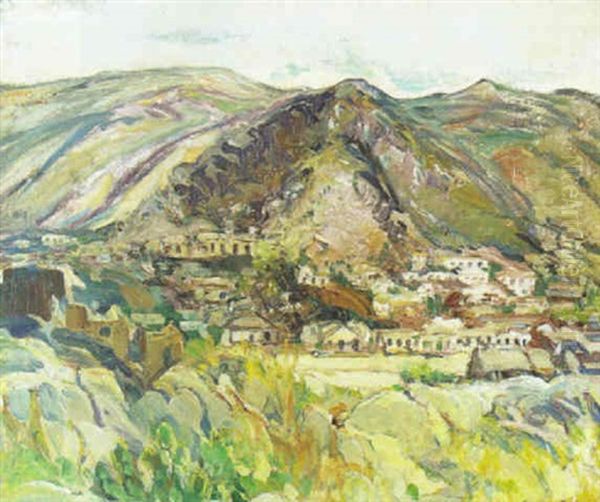 Bit Of Nogales Oil Painting by Charles Reiffel