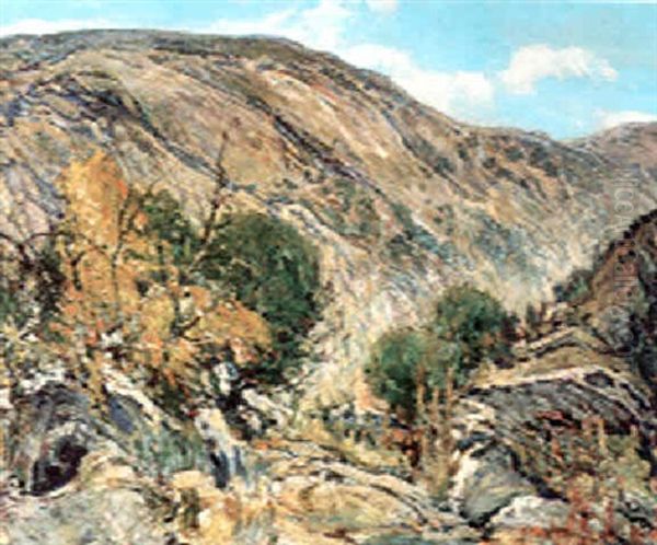 A California Hill And Brook (the Gorge) Oil Painting by Charles Reiffel